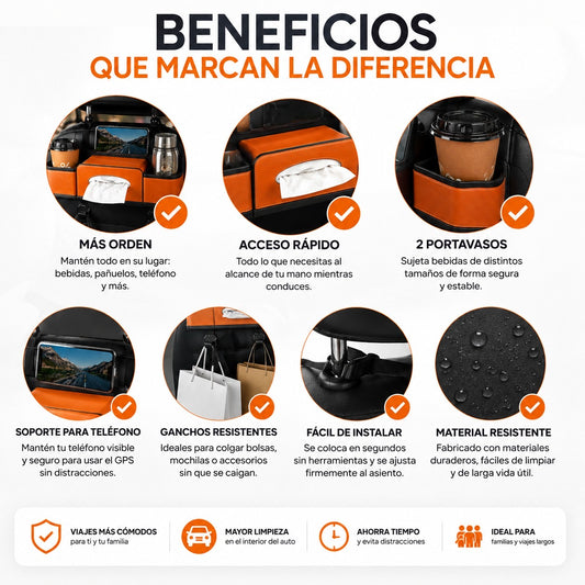 Organizador de Auto HOLDCY