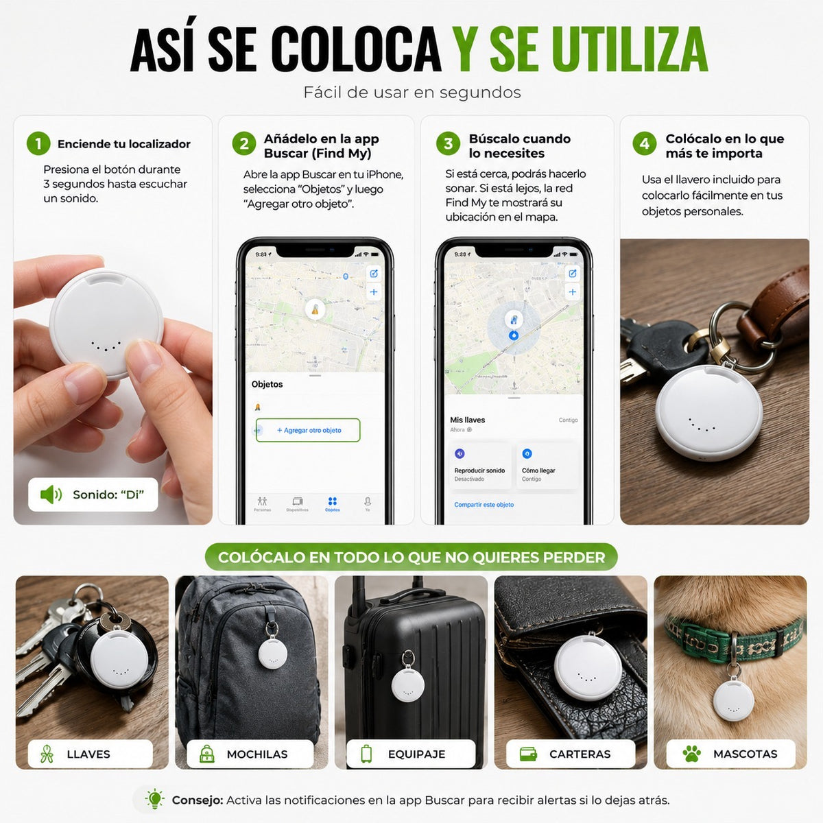 Localizador y Rastreador Find My – Encuentra tus Objetos