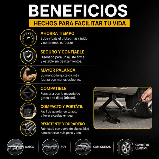 Llave Trinquete de Fácil Uso para Auto