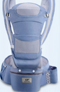Baby Carrier with Bass Bear Hip Seat for Front Carry