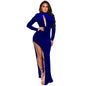 Split Hollow Long Sleeve Dress