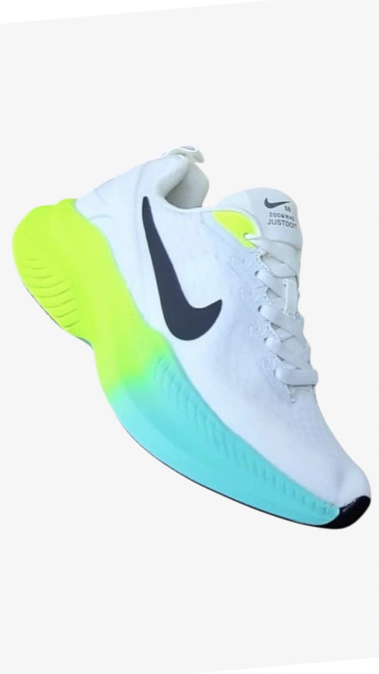 Zapatos Blanco Verde Uso Diario