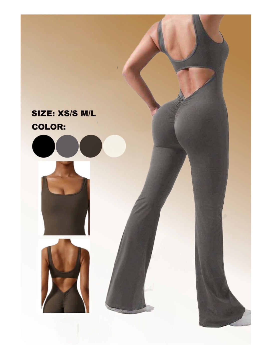 Enterizo Palazzo Seductor con Detalles Bling Bling – Pierna Acampanada