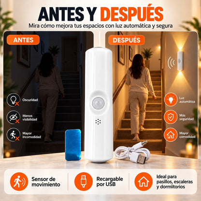 Lámpara LED Compacta con Sensor de Movimiento