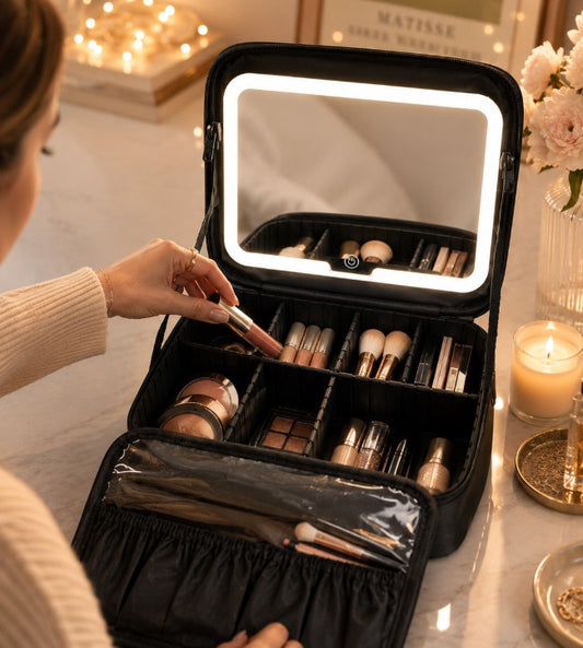 Cosmetiquera con Luz LED – Organizador de Maquillaje