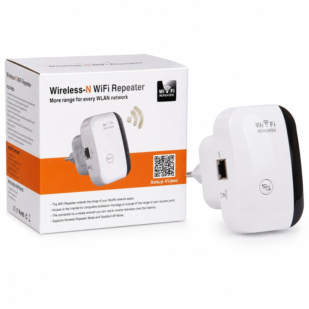 Repetidor WiFi Wireless-N 300 Mbps – Extiende tu Señal