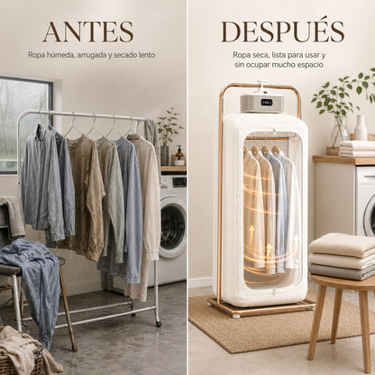 Secadora Portátil Plegable de Ropa – Secado Rápido en Casa