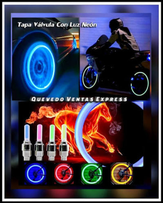 Par de Luces LED para Válvula de Llanta