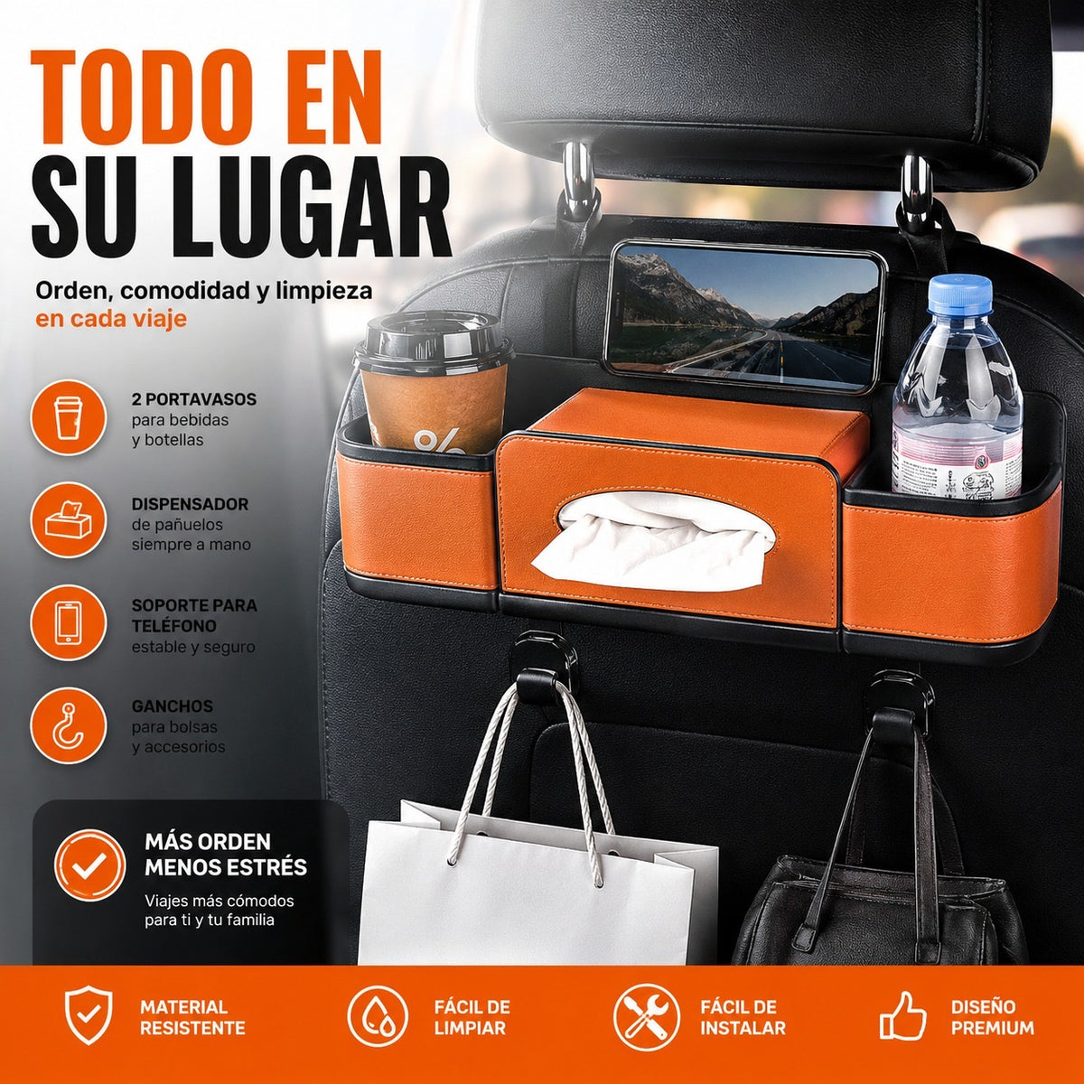 Organizador de Auto HOLDCY